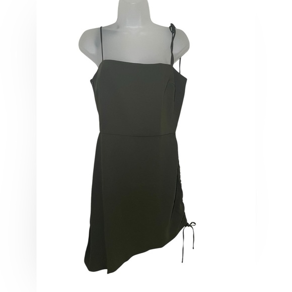 Amanda Uprichard Hunter Green Chiara Dress Size Medium - Picture 3 of 7